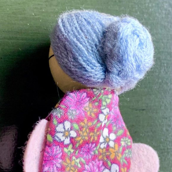 Set/4 Little Red Riding Hood Hand Painted Wood Cloth Finger Puppet Puppets New - Picture 10 of 10